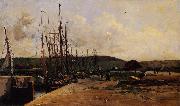 Charles-Francois Daubigny Fishing Port France oil painting artist